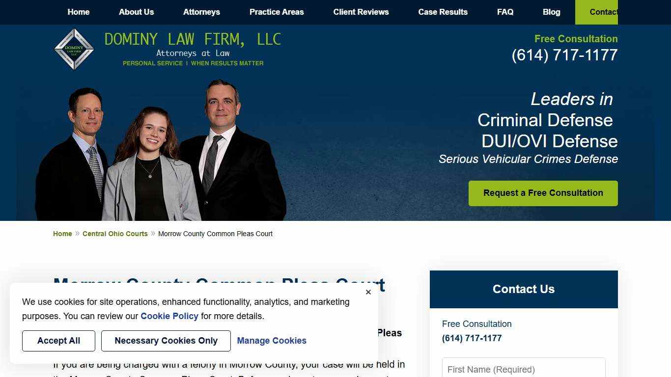 Morrow County Common Pleas Court | Mount Gilead, Ohio